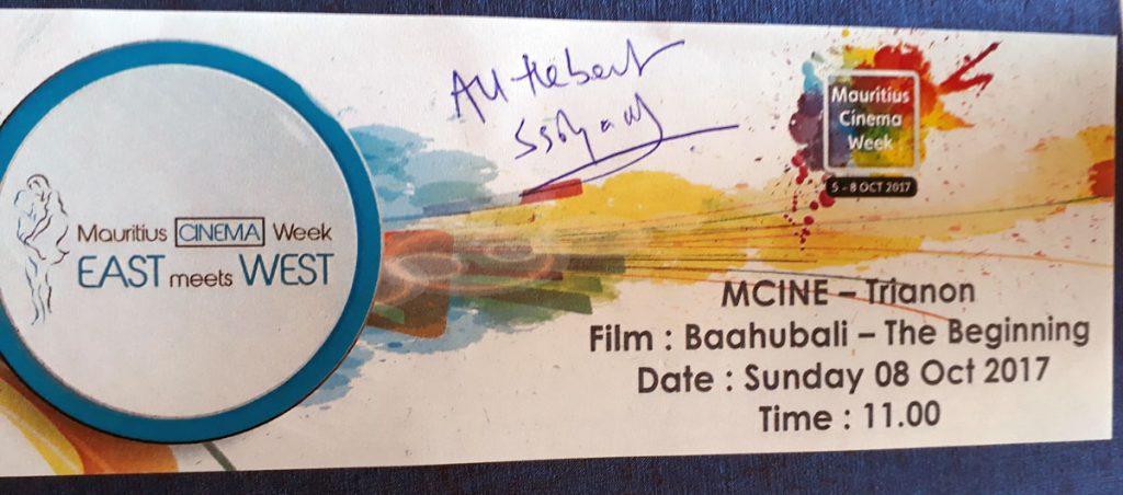 SS Rajamouli Bahubaali Film Director Mauritius Cinema Week 2017