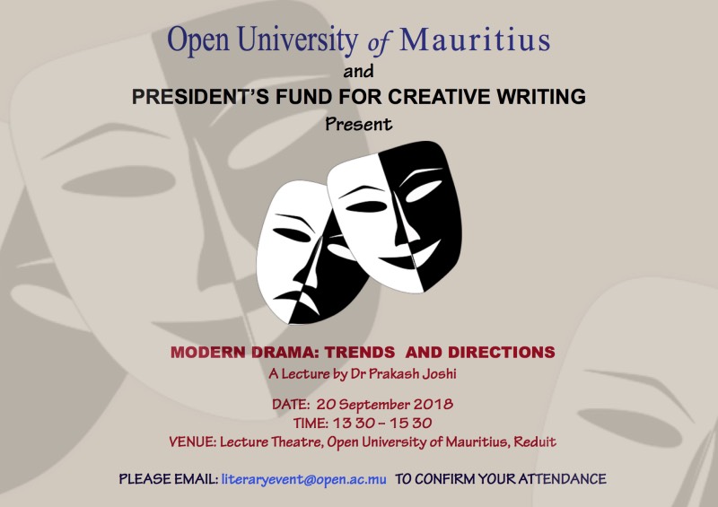Presidents Fund for Creative Writing_Mauritius_Drama