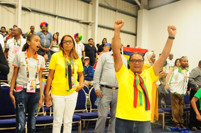 Stephane Tousant Minister of Youth and Sports jioi 2019 jeux des Iles.jpg